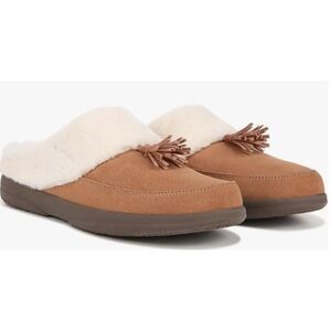Vionic Cedar Perrin Slipper Women Size 7 Toffee Brown Orthotic Slip-On NWT